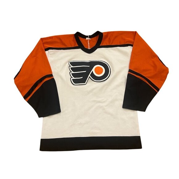 Vintage 1980's Philadelphia Flyers CCM NHL Hockey Jersey Men's Small - Picture 1 of 7